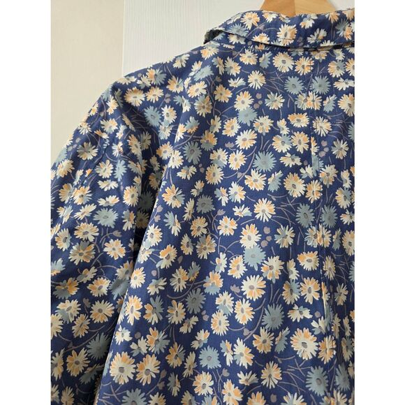 Madewell Ruffle-Neck Anorak Raincoat in French Floral L $168 - Picture 11 of 12